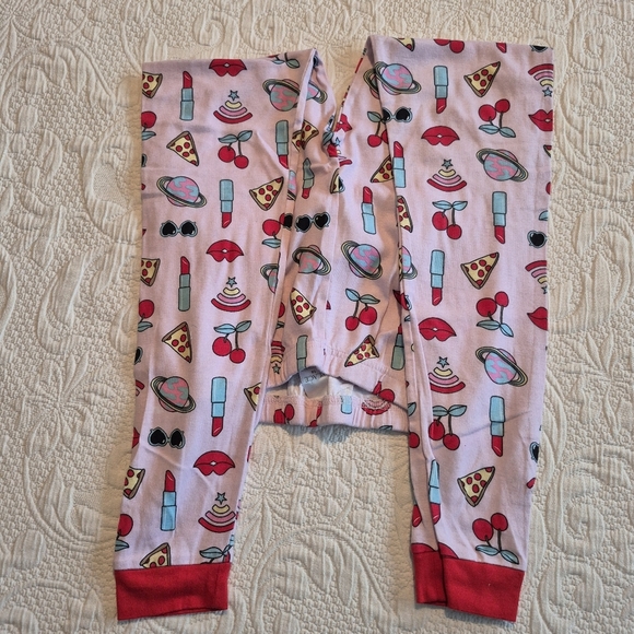 Children's Place girls size 14 long sleeve pajama set pink with cute print VGUC - Picture 7 of 8